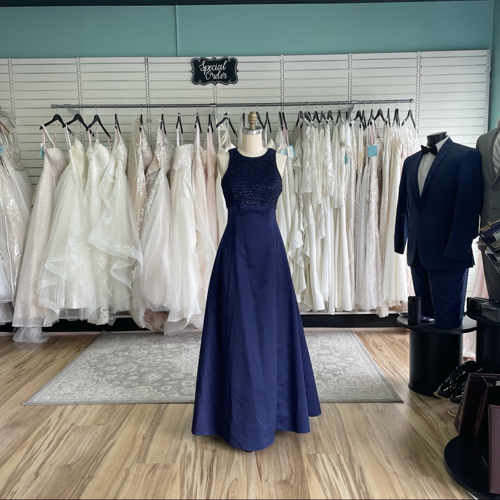 Navy A-Line Dress